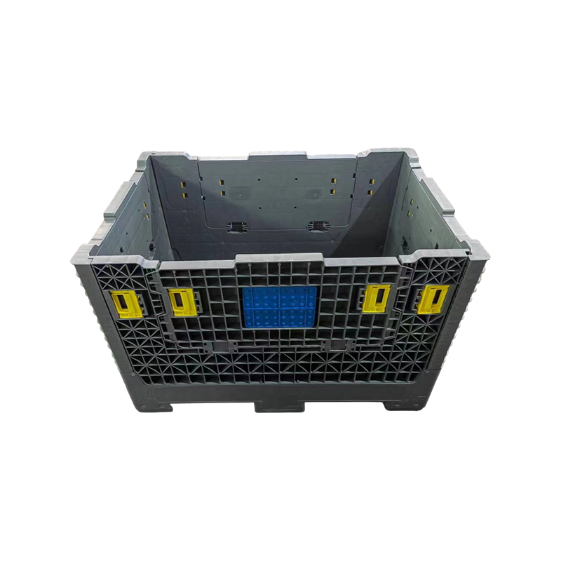 Collapsible Side-Opening Storage Pallet Container