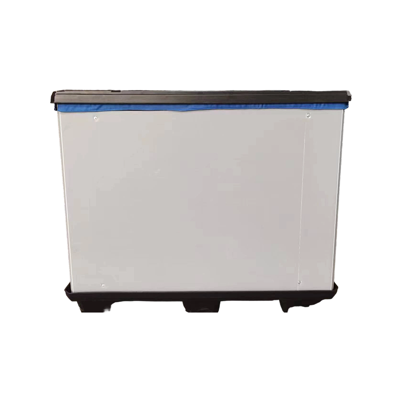 Foldable Plastic Sleeve Pallet Box with Fabric Inserts